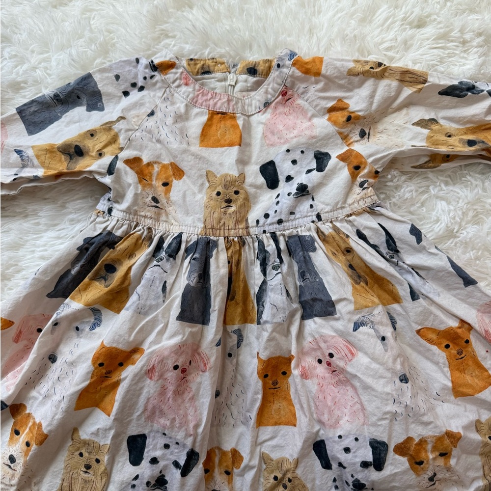 Pink Chicken Adorable Dog Print Dress